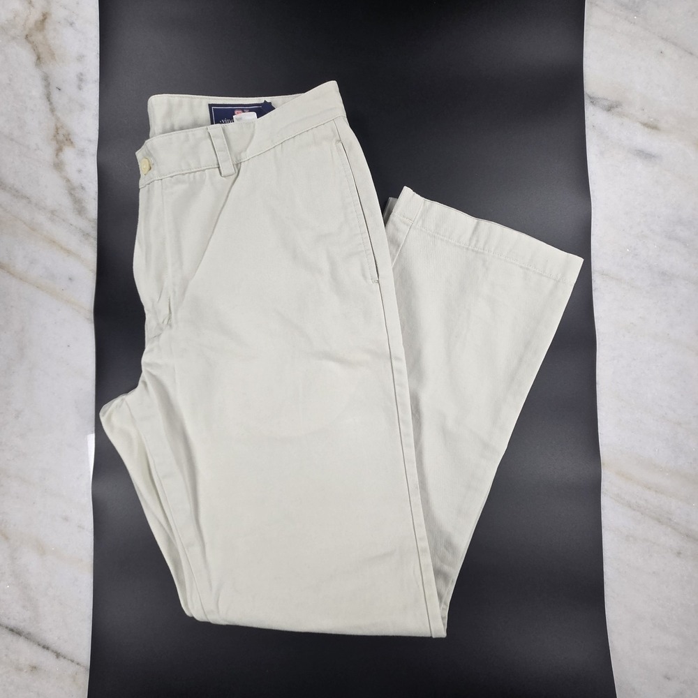 Vineyard Vines‎ Slim Fit Club Pant 35x32 Khaki Chinos Preppy Coastal Stone Beige